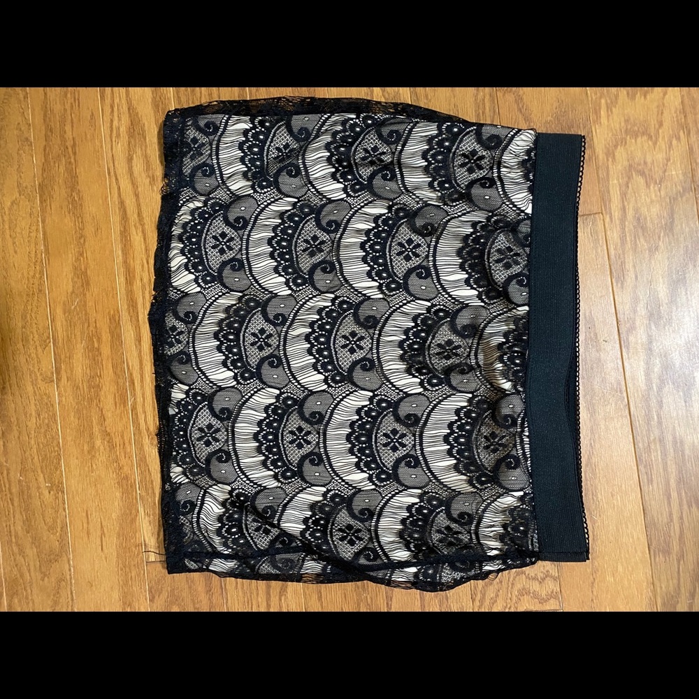 Dressy Black and Tan Skirt
